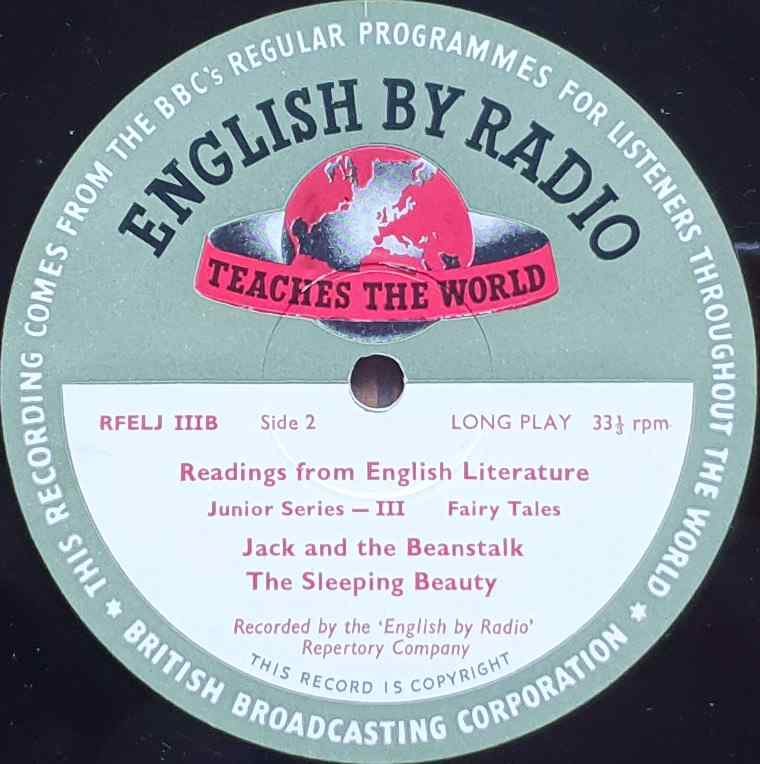 RFEL 9 Junior Series III - Readings from English literature Traditional / Charles Perrault from the BBC records and Tapes library Label